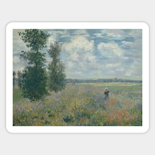 Poppy Fields near Argenteuil by Claude Monet Sticker